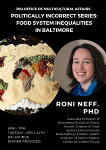 Dr. Roni Neff, featured at next Politically Incorrect Series event