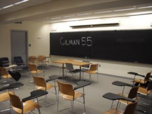 Classroom in Gilman Hall. (Gilman 55)