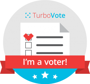 picture of voter registration button