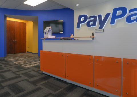 Paypal's Timonium office entrance