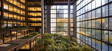 Interior view of Ford Foundation Center.