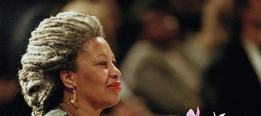 Toni Morrison smiling.