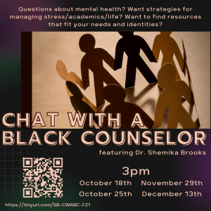 Chat with a Black Counselor @ Zoom