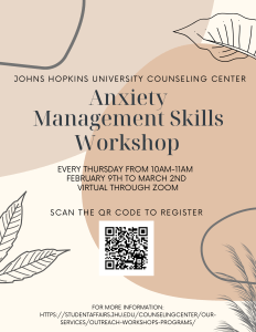 description of Anxiety Workshops