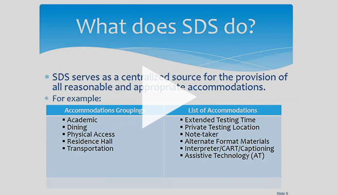 Slide titled "What does SDS do?"