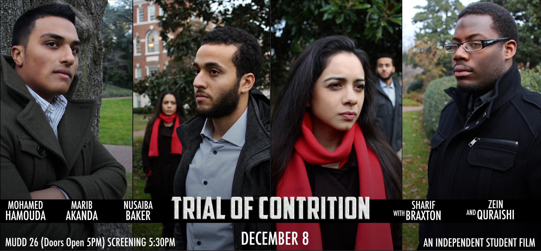 Trial of Contrition by Isaach_Majid film banner featuring four photos of main actors