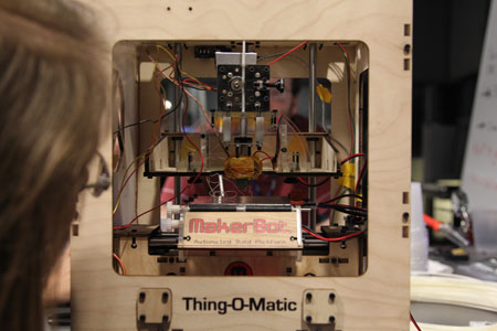 Detail view of MakerBot