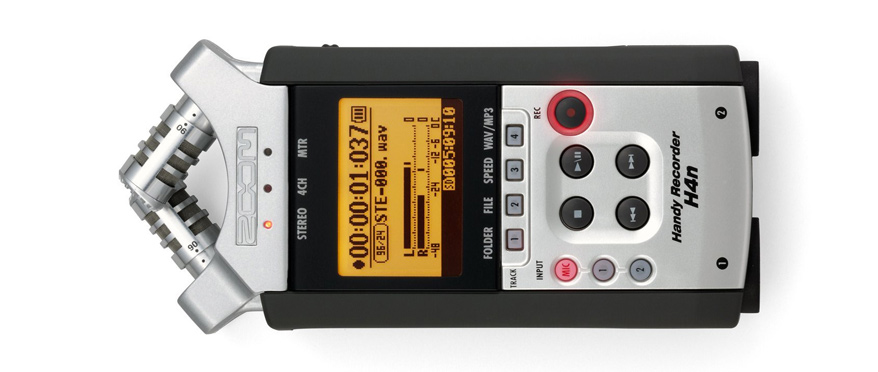 Zoom H4n digital audio recorder