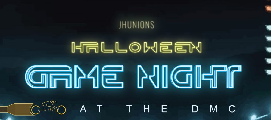 Graphic artwork that reads, "2017 Halloween Game Night"