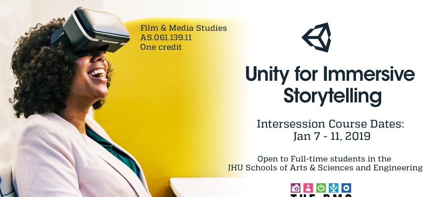 Unity for Immersive Storytelling Web Horizontal Flyer