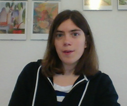 Screen capture of Anna from her Fulbright video.