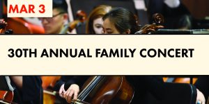 HSO—30th Annual Family Concert @ Shriver Hall