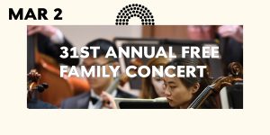 HSO—31st Annual Family Concert @ Shriver Hall