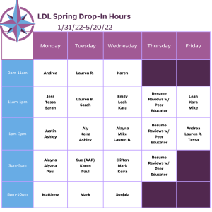 spring office hours