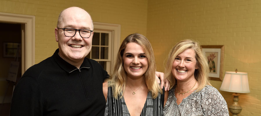 Ronan and Maggie Harty with Blue Jay daughter.