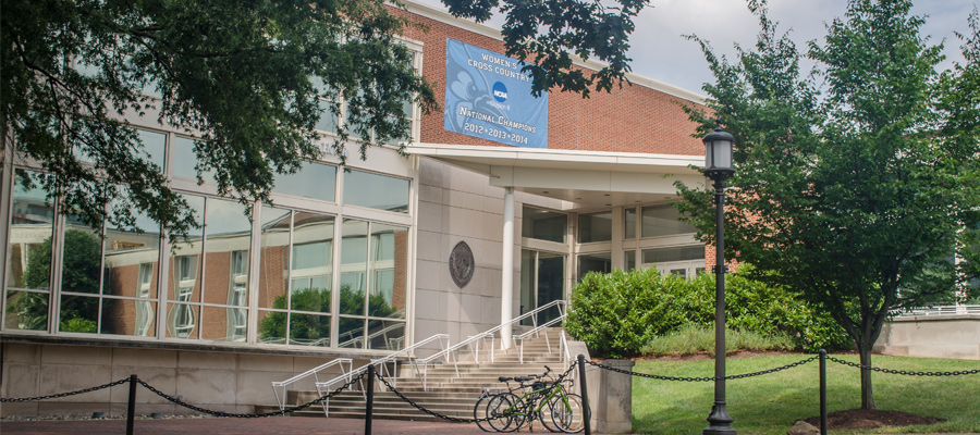 Exterior view of Recreation Center.