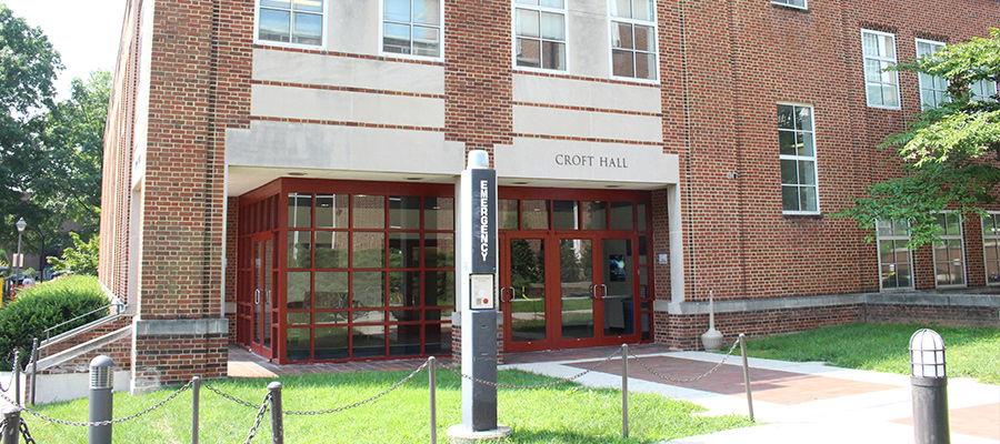 front of croft hall