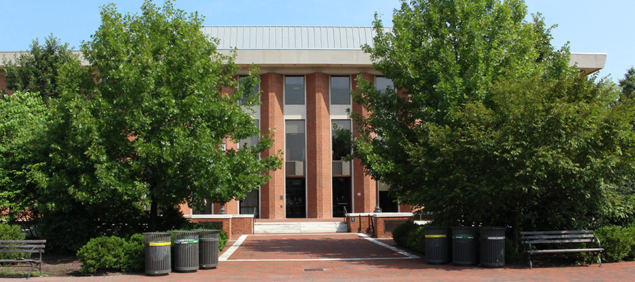 front of garland hall