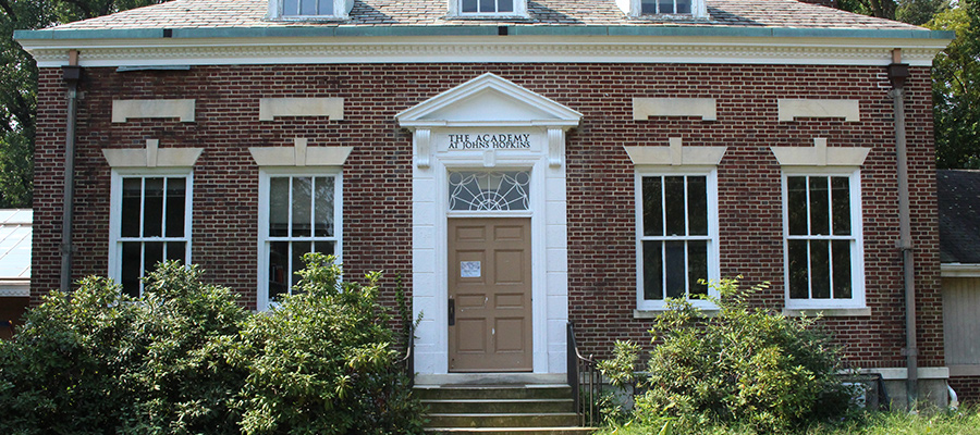 front of greenhouse hall