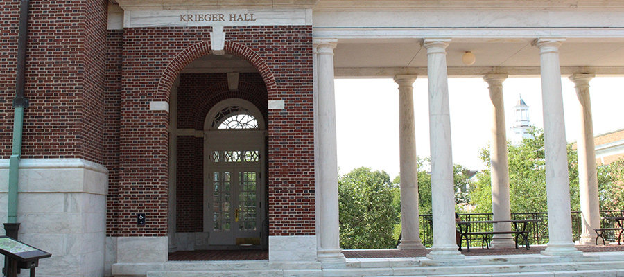 Front of Krieger Hall