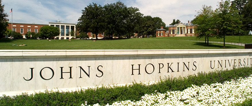 picture of JHU marble sign