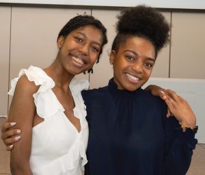 Kya Nicholson and Yasmine Bolden smiling