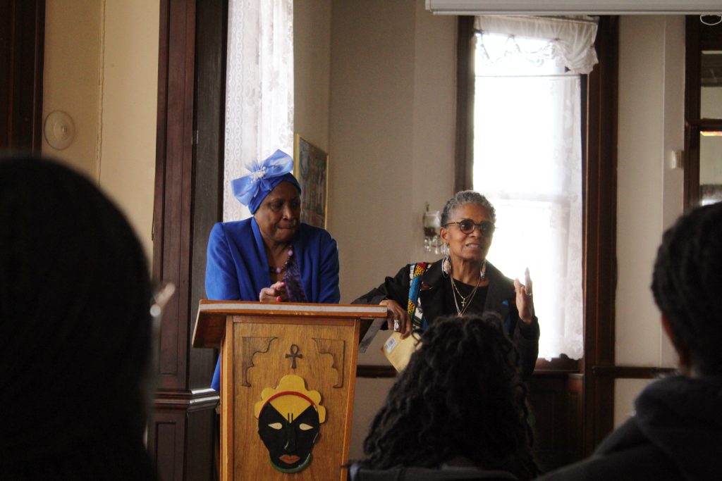 Dr. Joanne Martin and Janice the Griot Greene